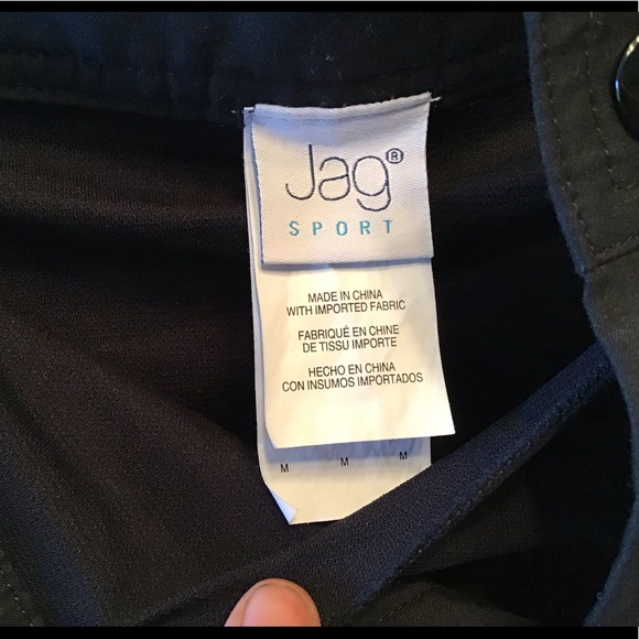 Jag black swim shorts, Md, built in briefs, EUC - Picture 3 of 7